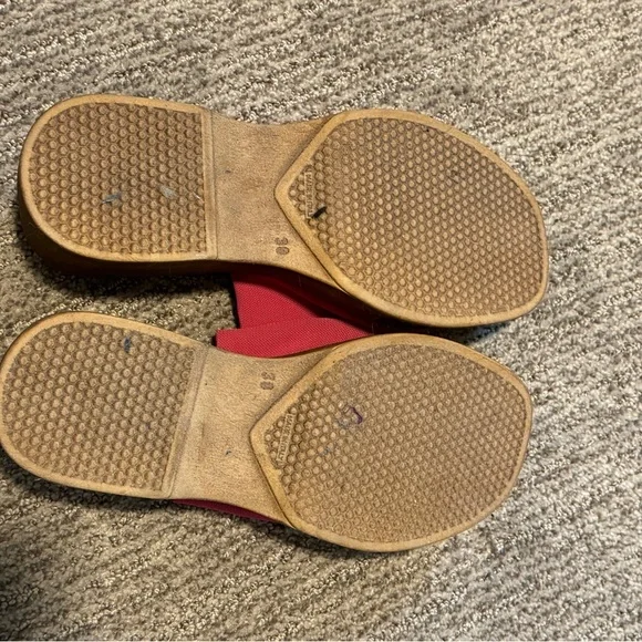 Steve Madden Pink Fabric Platform Sandals - Picture 3 of 3